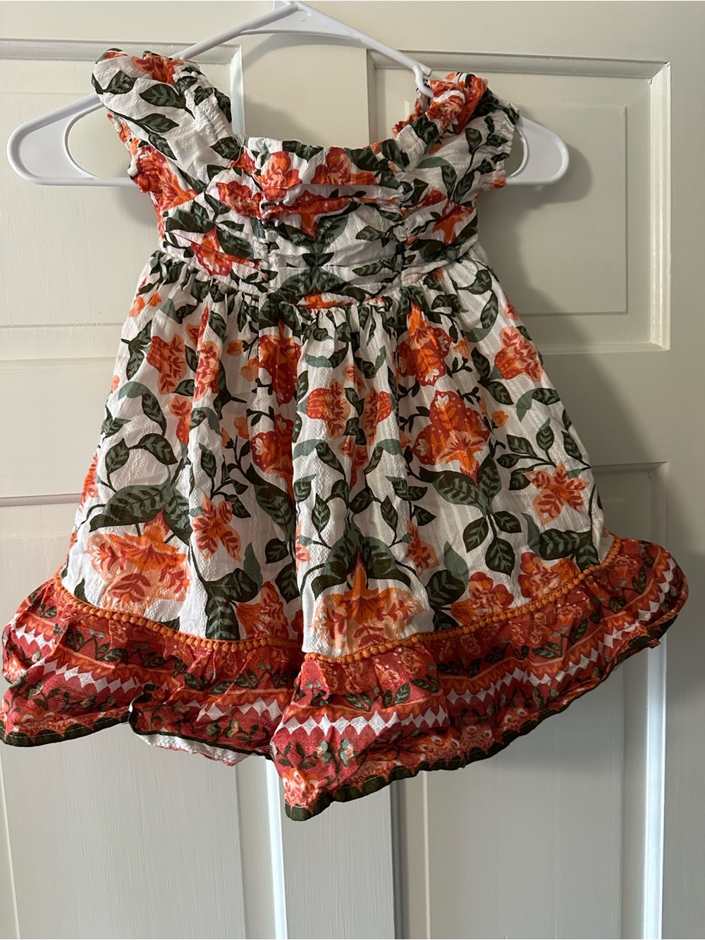 Haute Hippie Kids Style Girls 3T Floral Boho Ruffle Dress